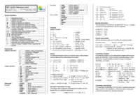 NCL quick reference card