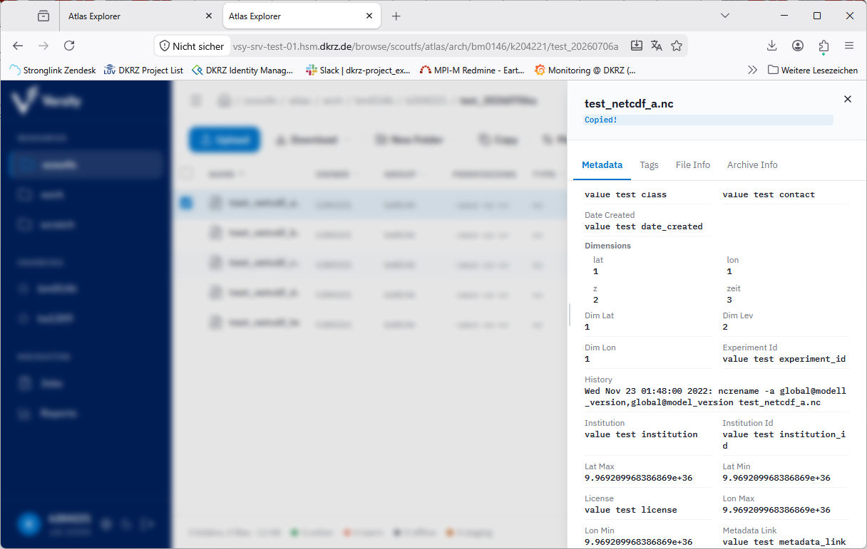 ATLAS WebGUI: file path copied